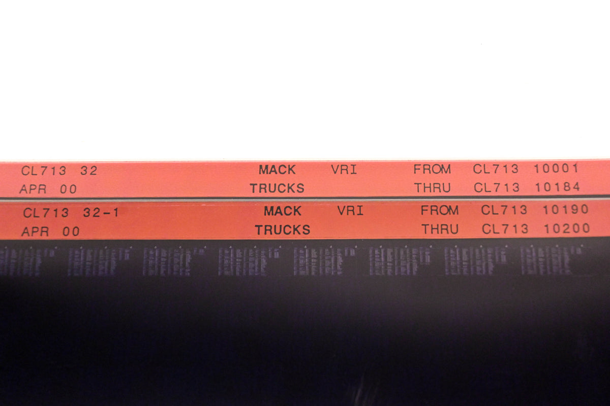 Mack CL713 32, CL713 32-1 CL71310001 - CL71310200 VRI Microfiche Lot of 2 NOS