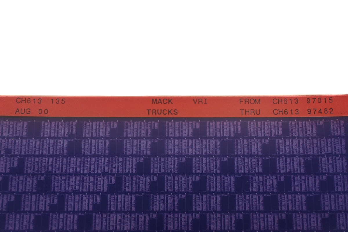 Mack CH613 135 CH61397015 - CH61397482 VRI Microfiche NOS