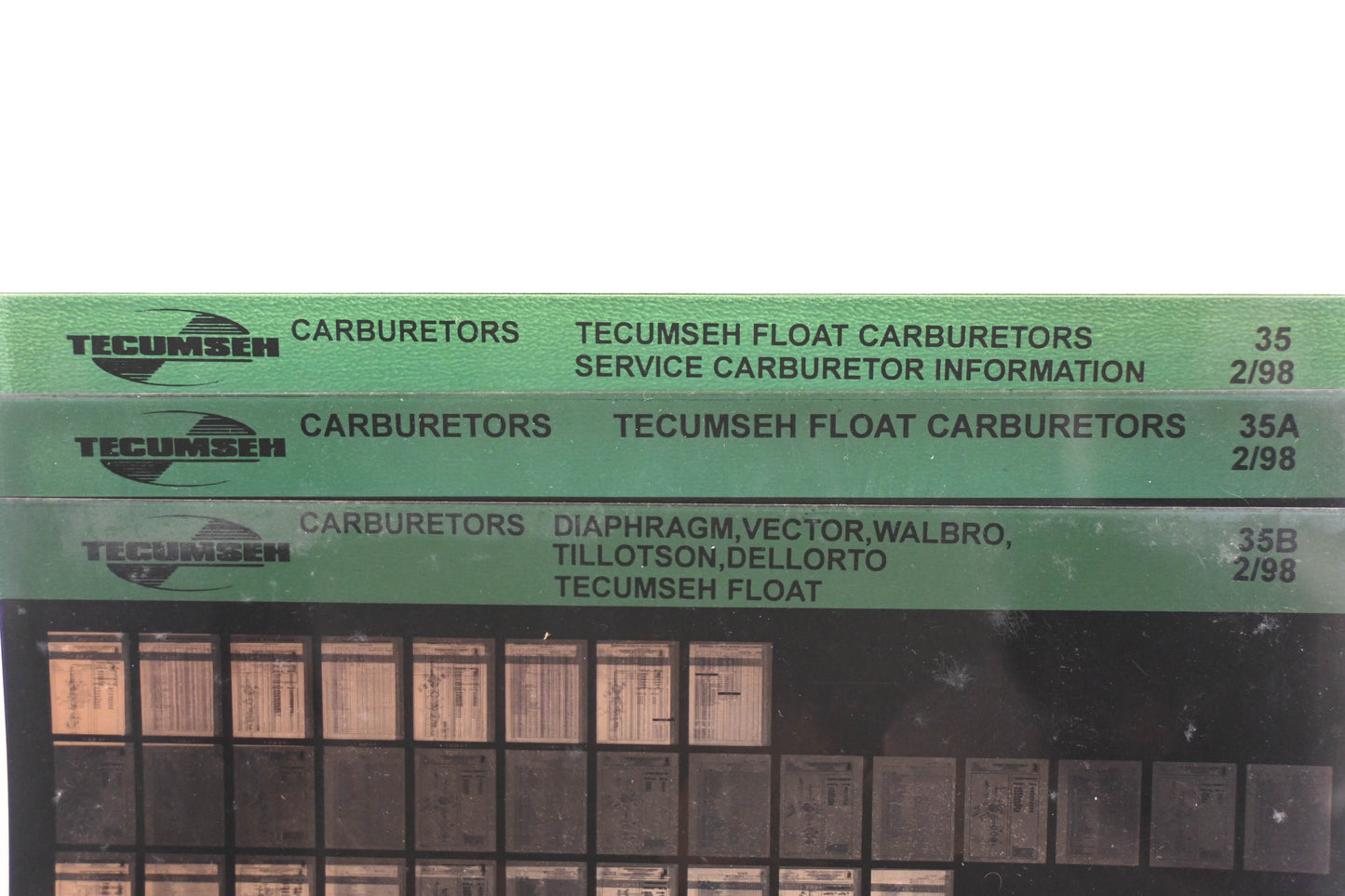 OEM Tecumseh 35, 35A, 35B Carburetor Service Information Rev:2/98 Microfiche Lot