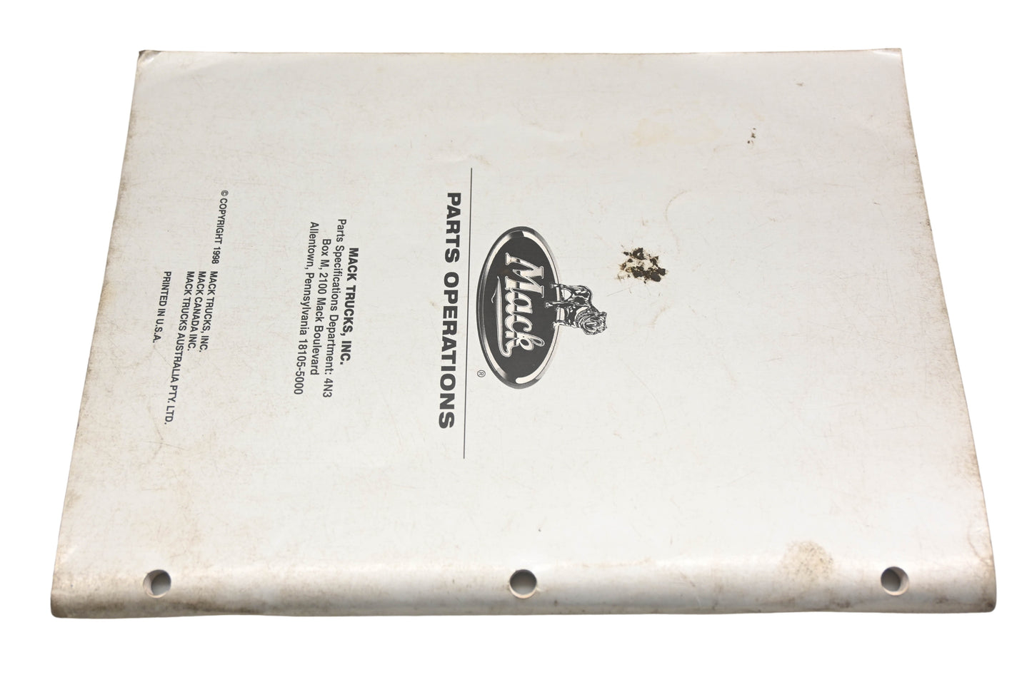 Mack YO007-55 KSA&A August 1998 Reference Guide
