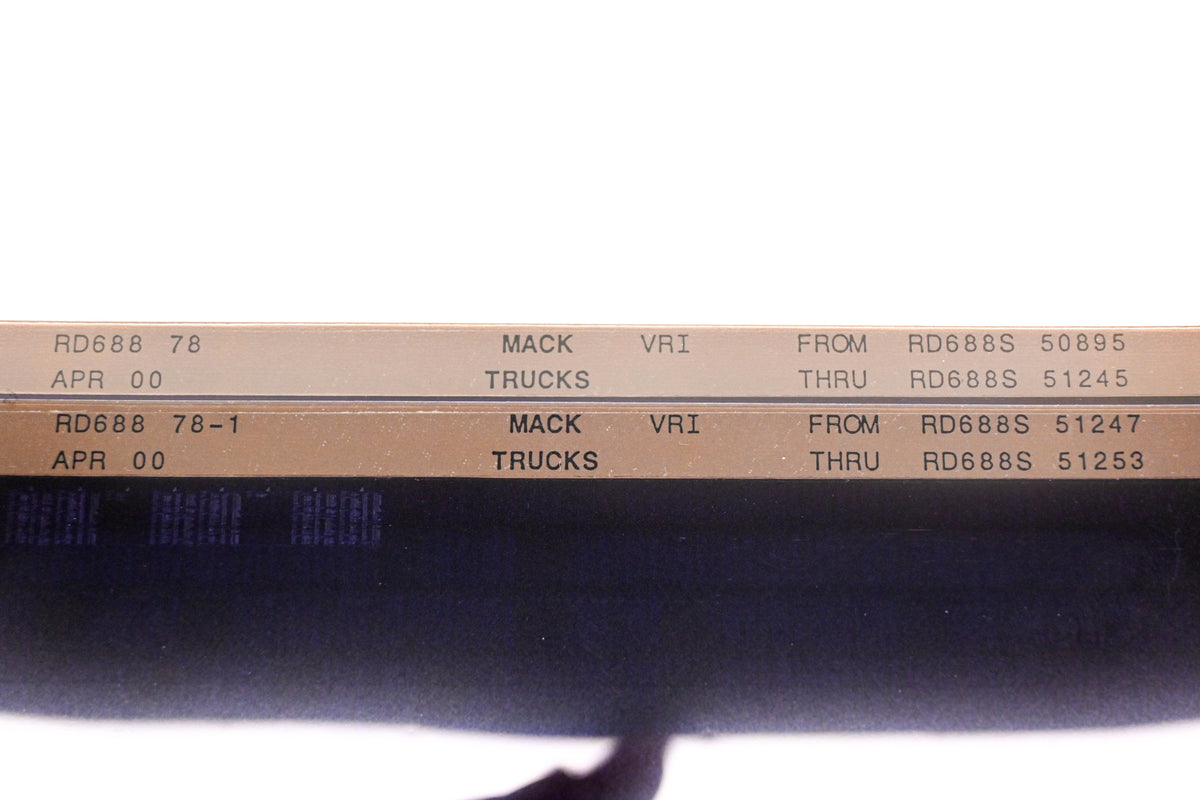Mack RD688 78, RD688 78-1 RD688S50895 - RD688S51253 VRI Microfiche Lot of 2 NOS