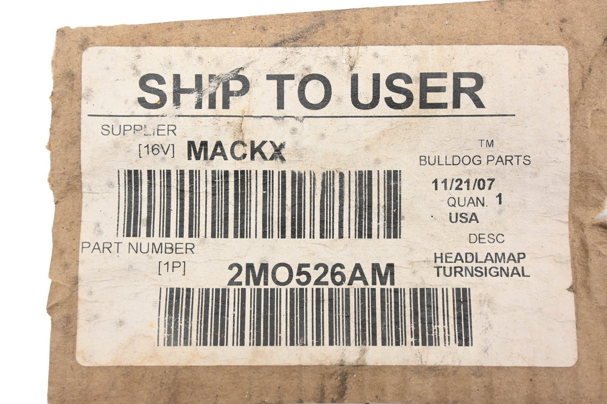 Mack 2MO526AM Lefthand Headlamp Assembly NOS