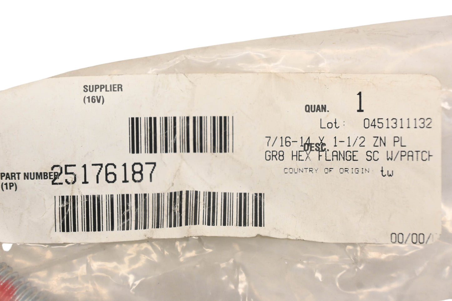 Mack 25176187 Hex Flange Screw NOS