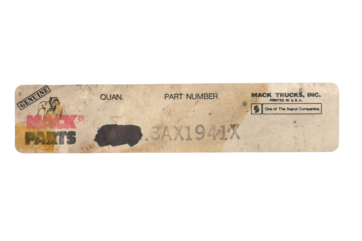Mack 3AX1941X Screws Qty 2 NOS