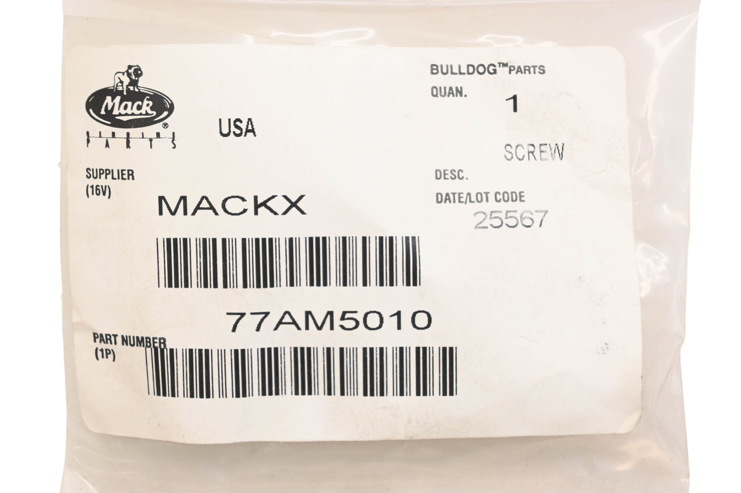 Mack 77AM5010 Screw NOS