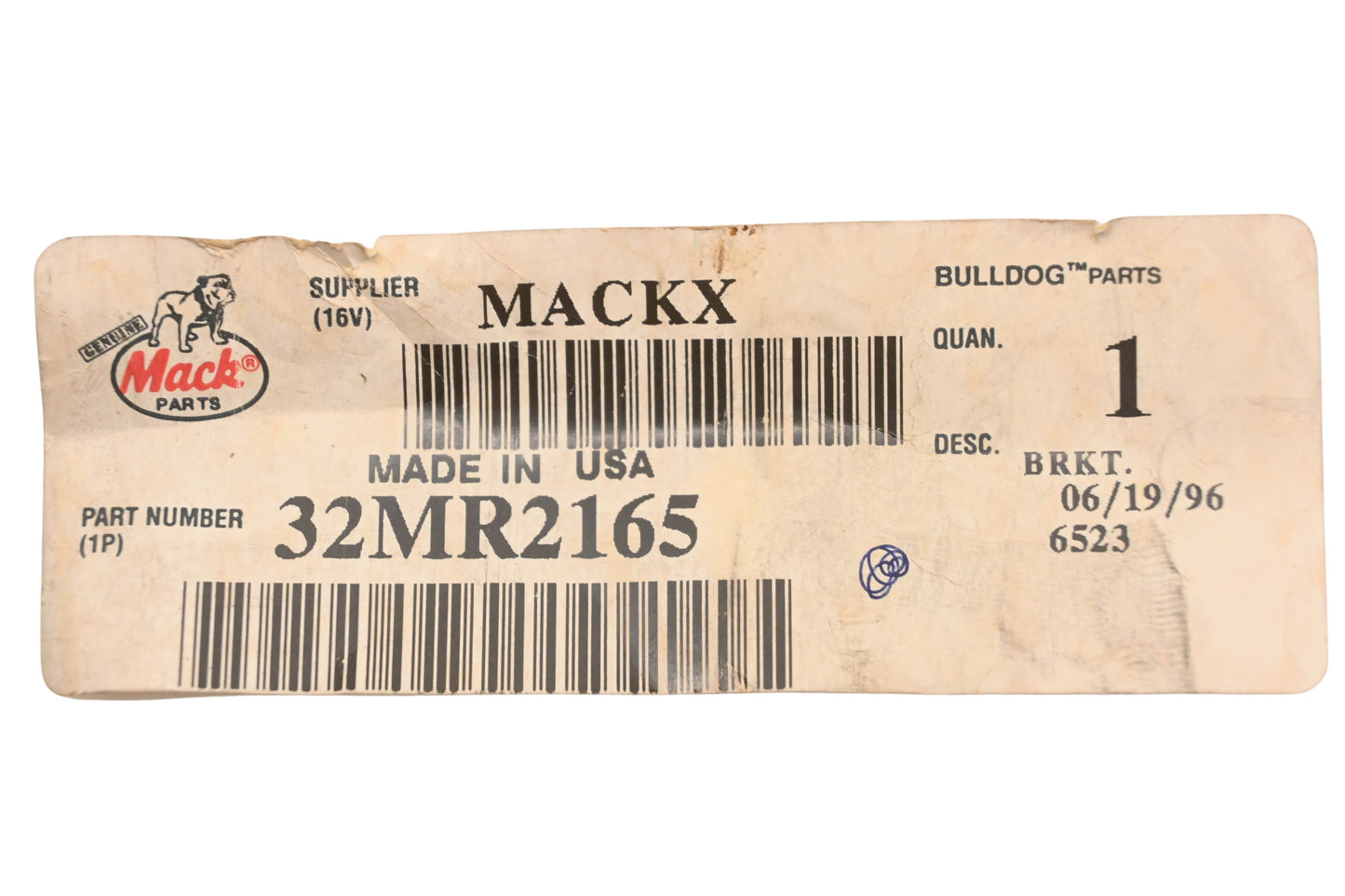 Mack 32MR2165 Bracket NOS
