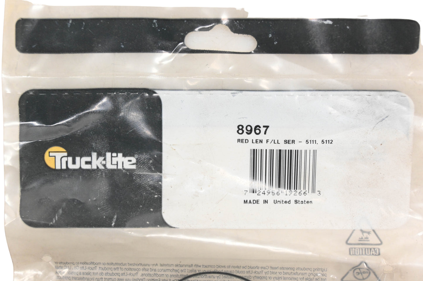 Truck-Lite 8967 Signal-Stat Red Taillight Lens NOS