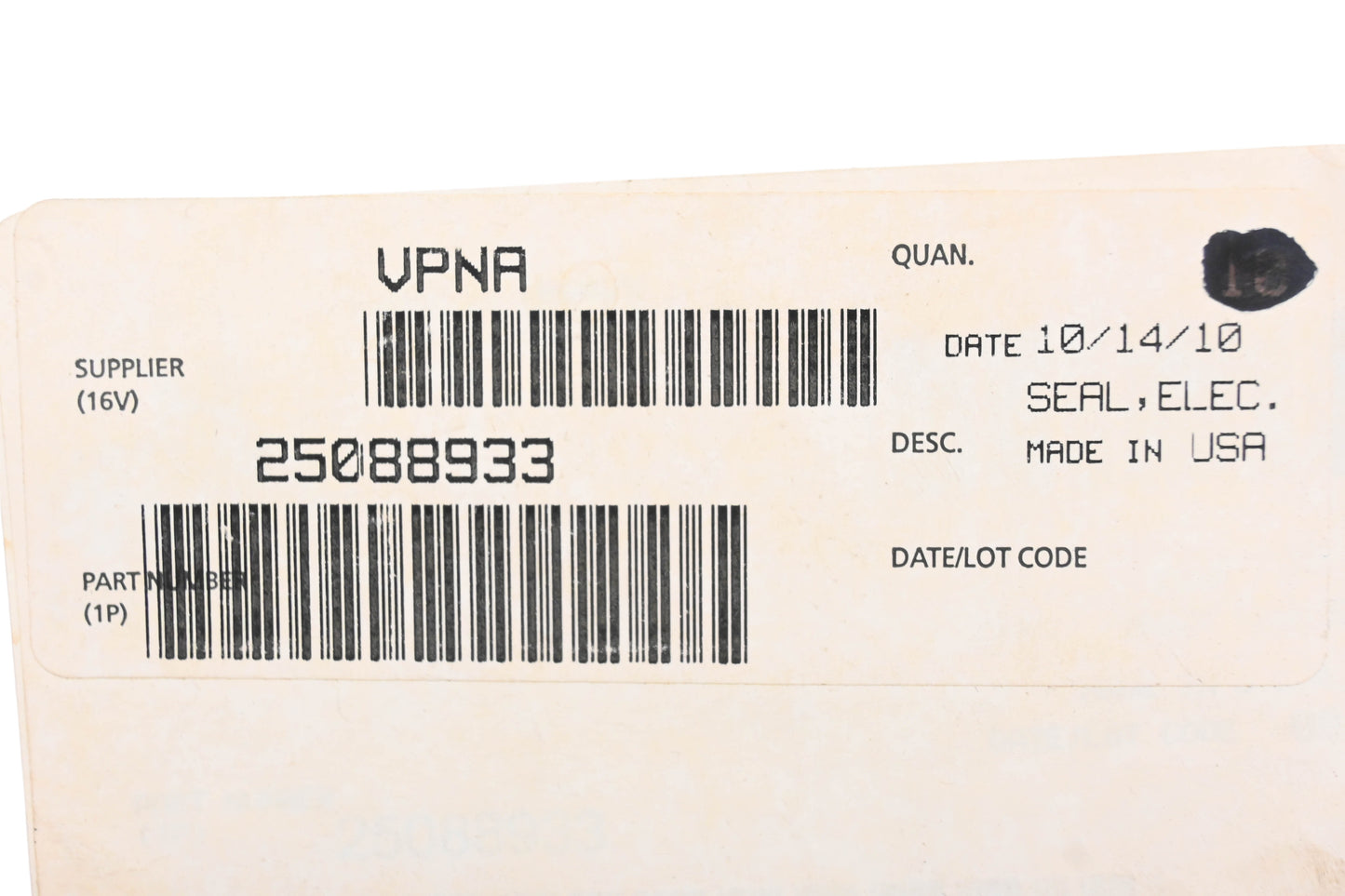 Mack 25088933 Electrical Seal Grommet NOS