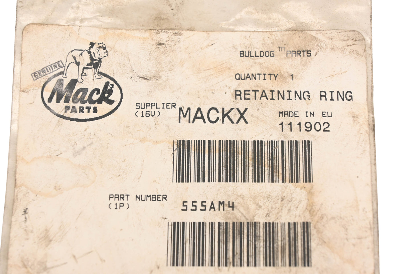 Mack 555AM4 Retaining Ring NOS