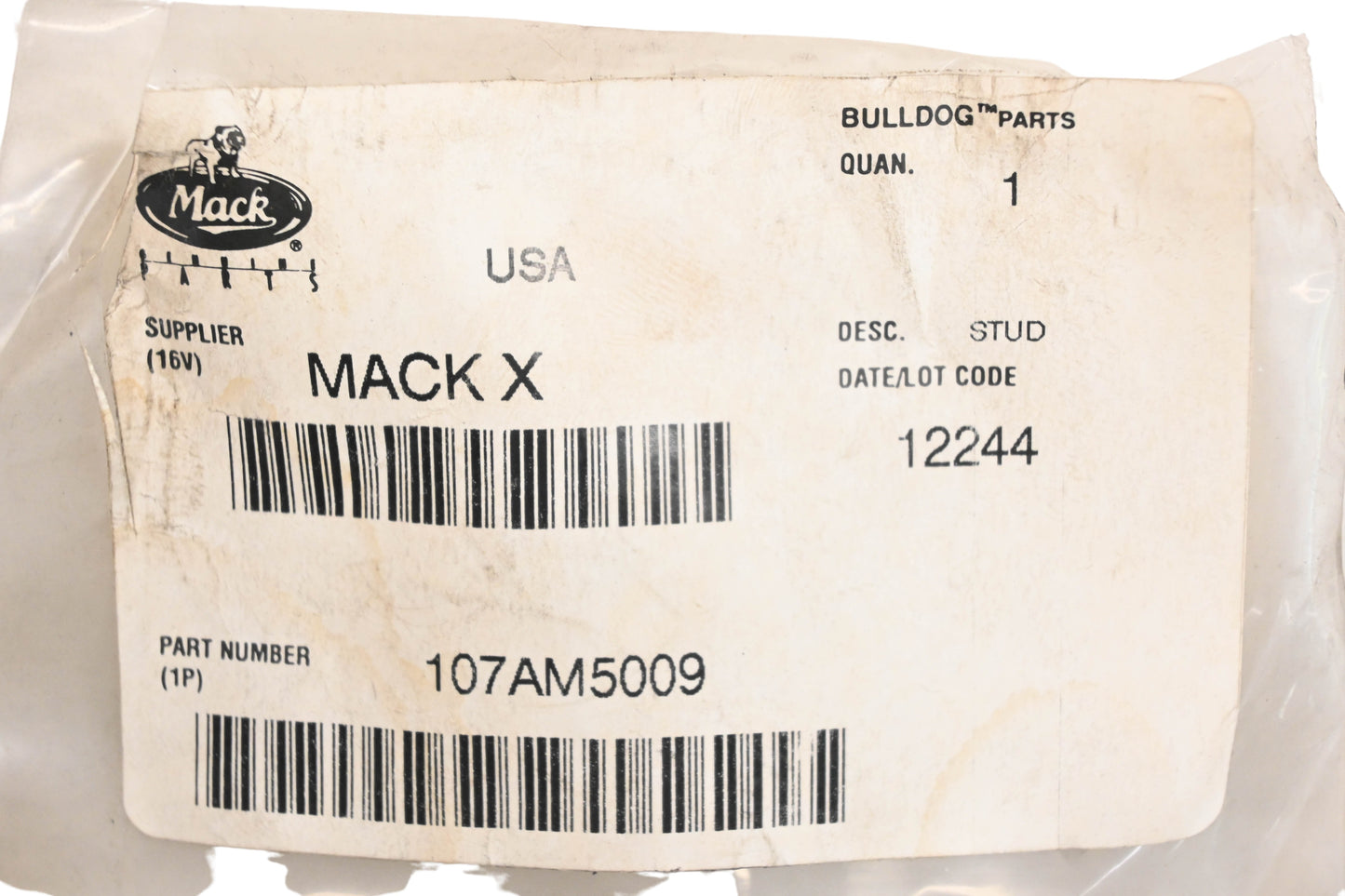 Mack 107AM5009, 20706055 Stud NOS