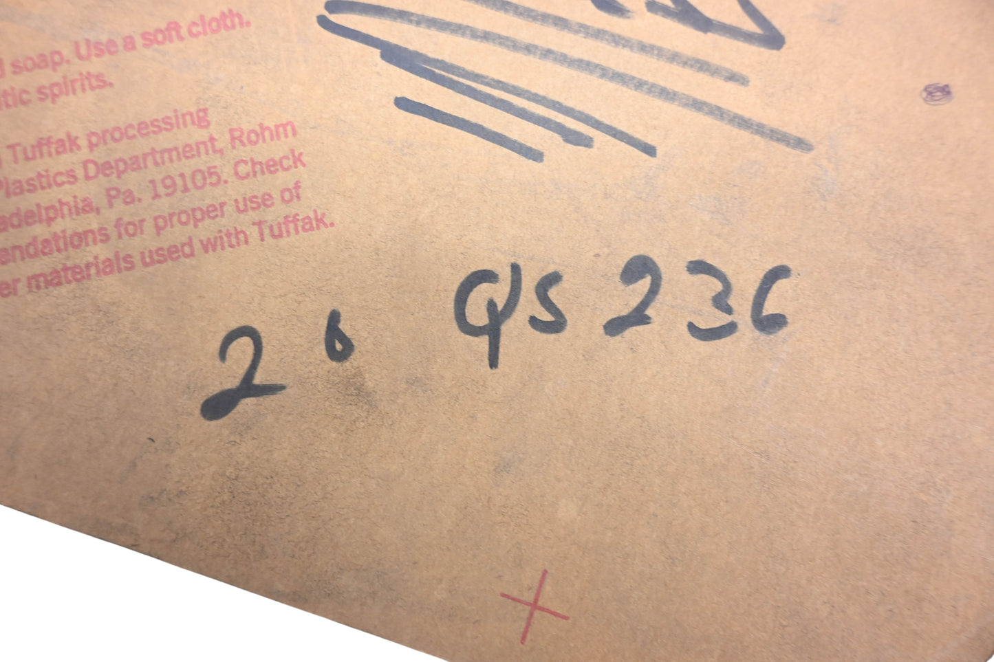 Mack 20QS236 Plexiglass Replacement Window NOS