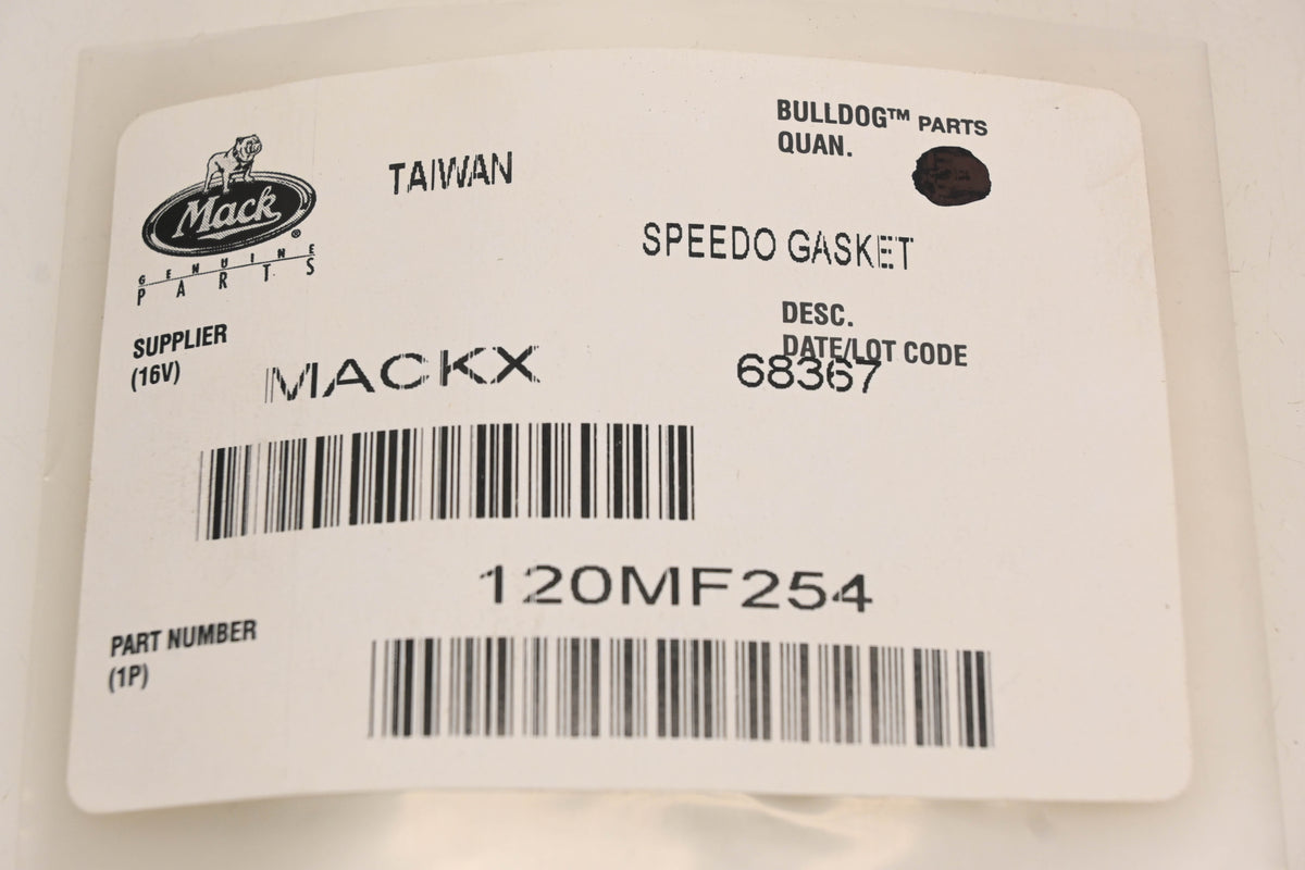Mack 120MF254 Speedometer Gasket NOS
