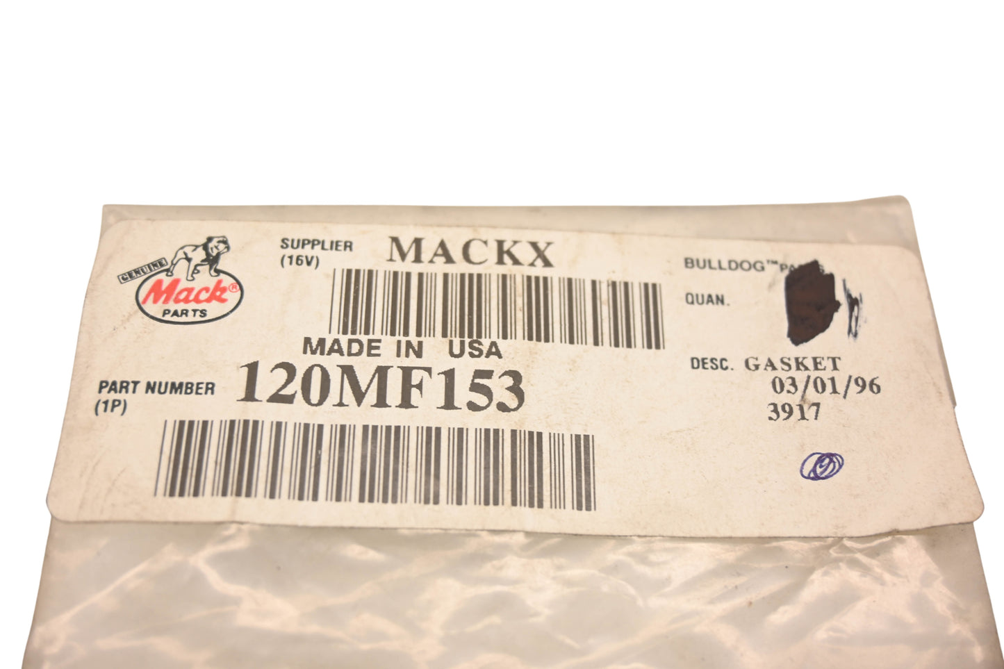 Mack 120MF153 Gasket NOS