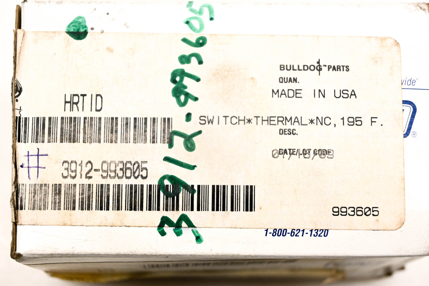 Mack 3912-993605, 993605 Horton Thermal Switch NOS