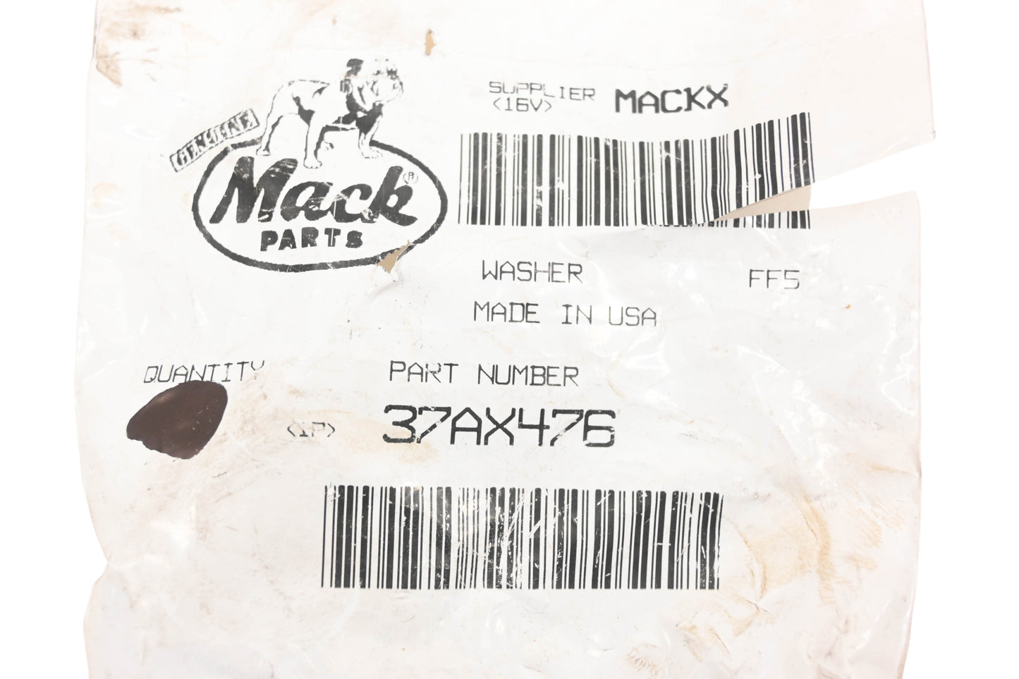 Mack 37AX476 Washer NOS