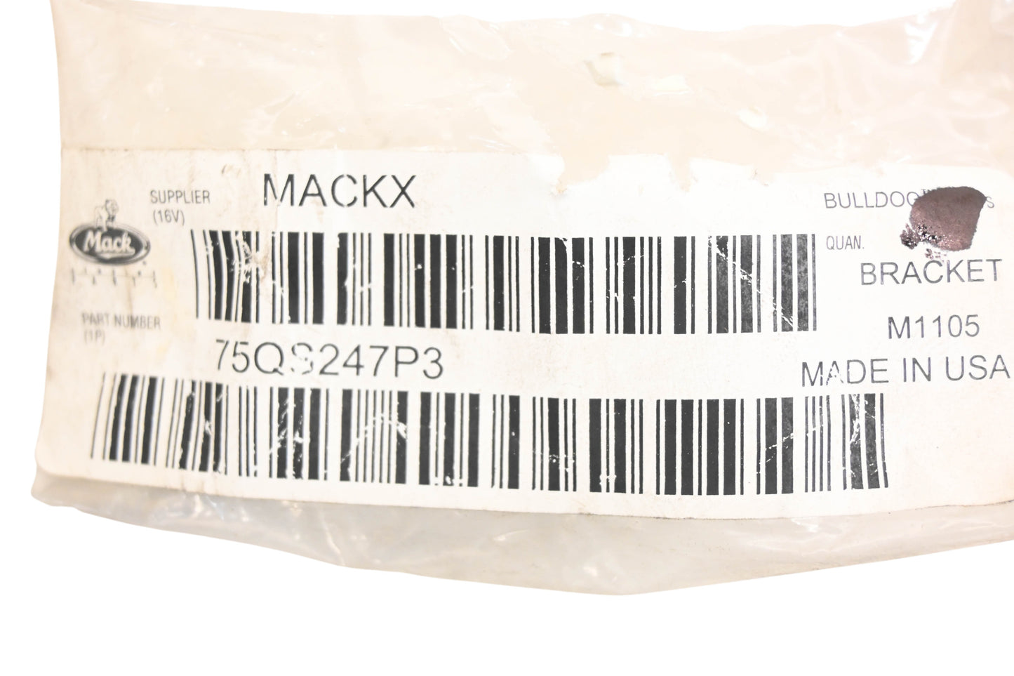 Mack 75QS247P3, 25165874 Bracket NOS