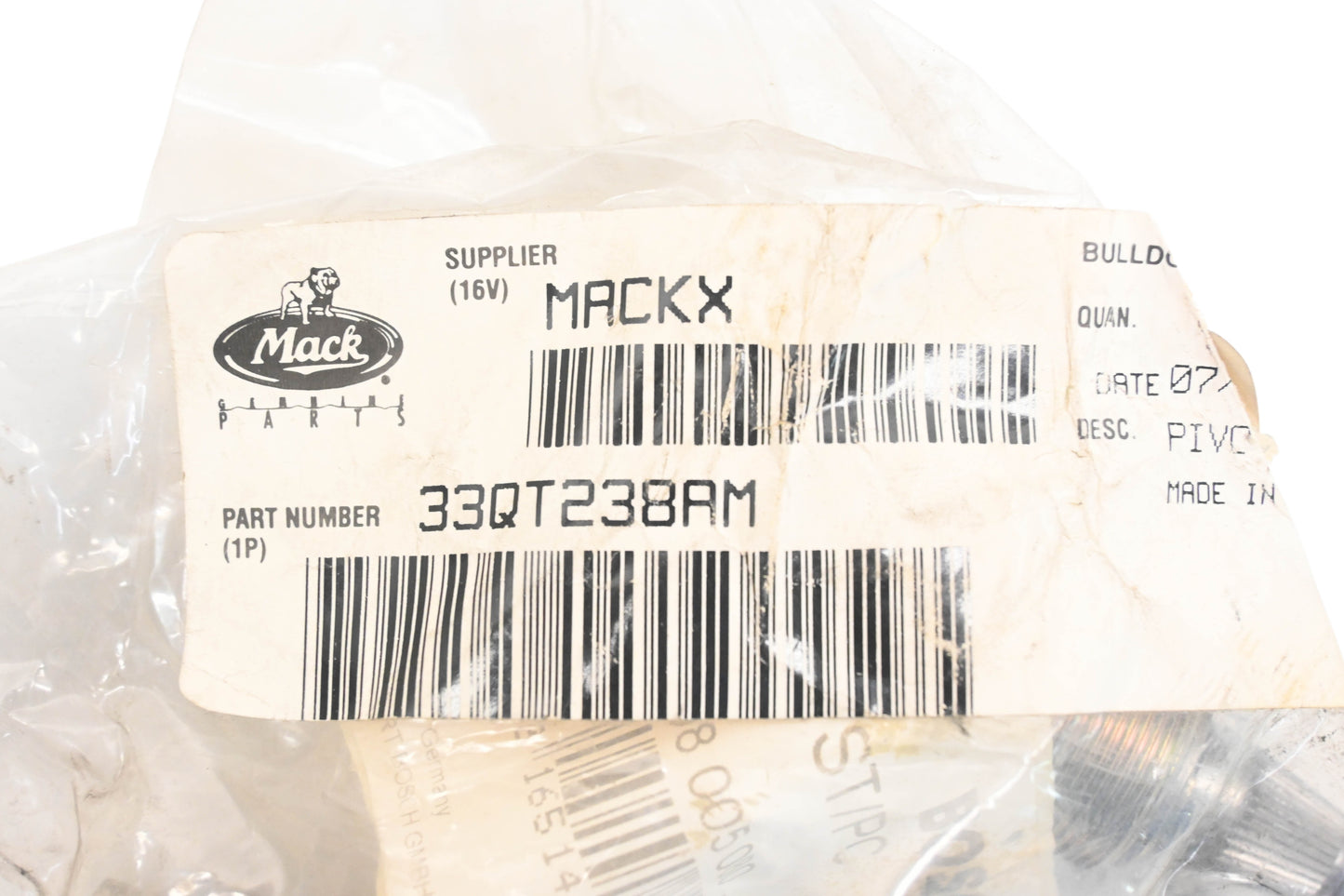 Mack 33QT238AM Left Hand Pivot NOS