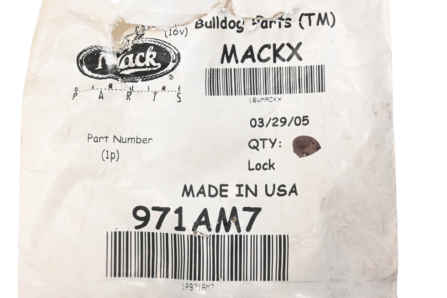 Mack 971AM7 Lock NOS