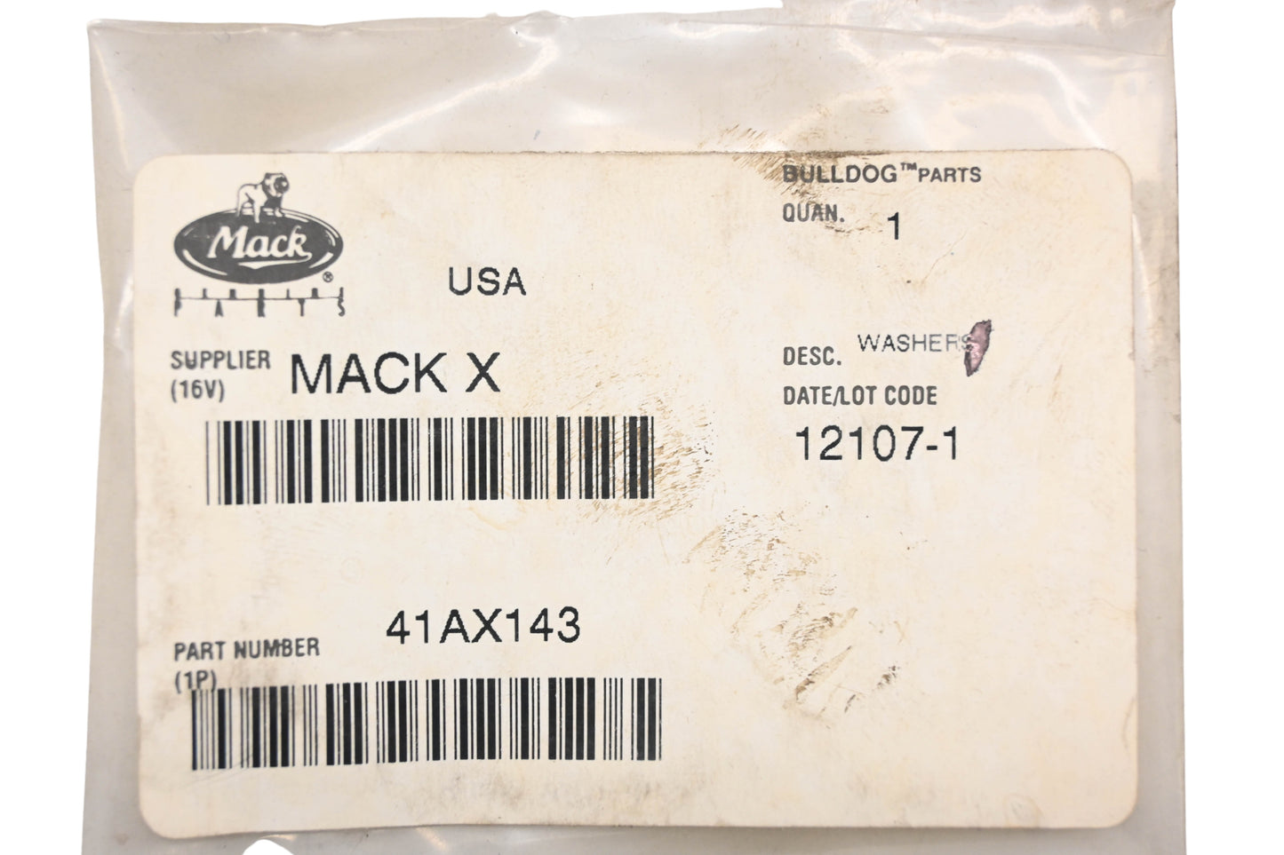 Mack 41AX143 Felt Washer NOS