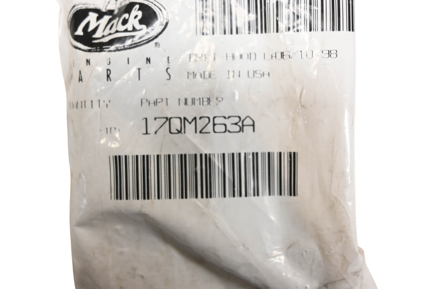 Mack 17QM263A Hood Latch Bracket NOS
