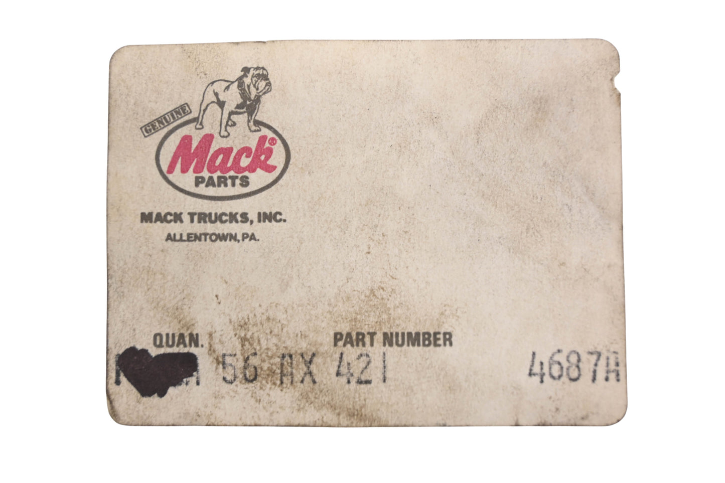 Mack 56AX421 Gasket NOS