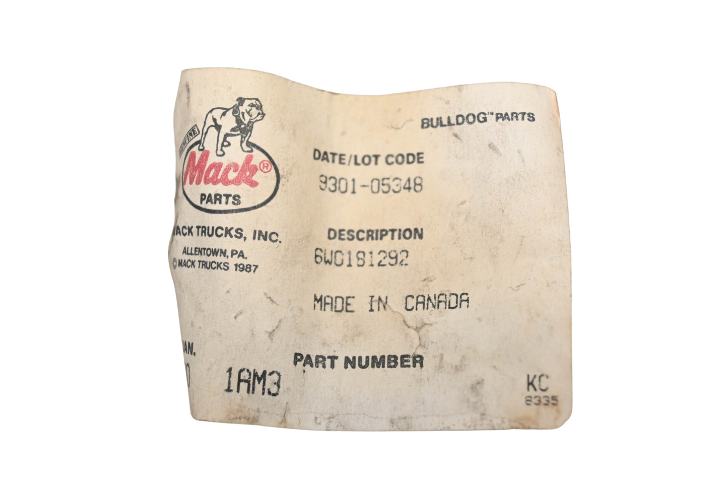 Mack 1AM3, 25097325 Metric Bolt NOS