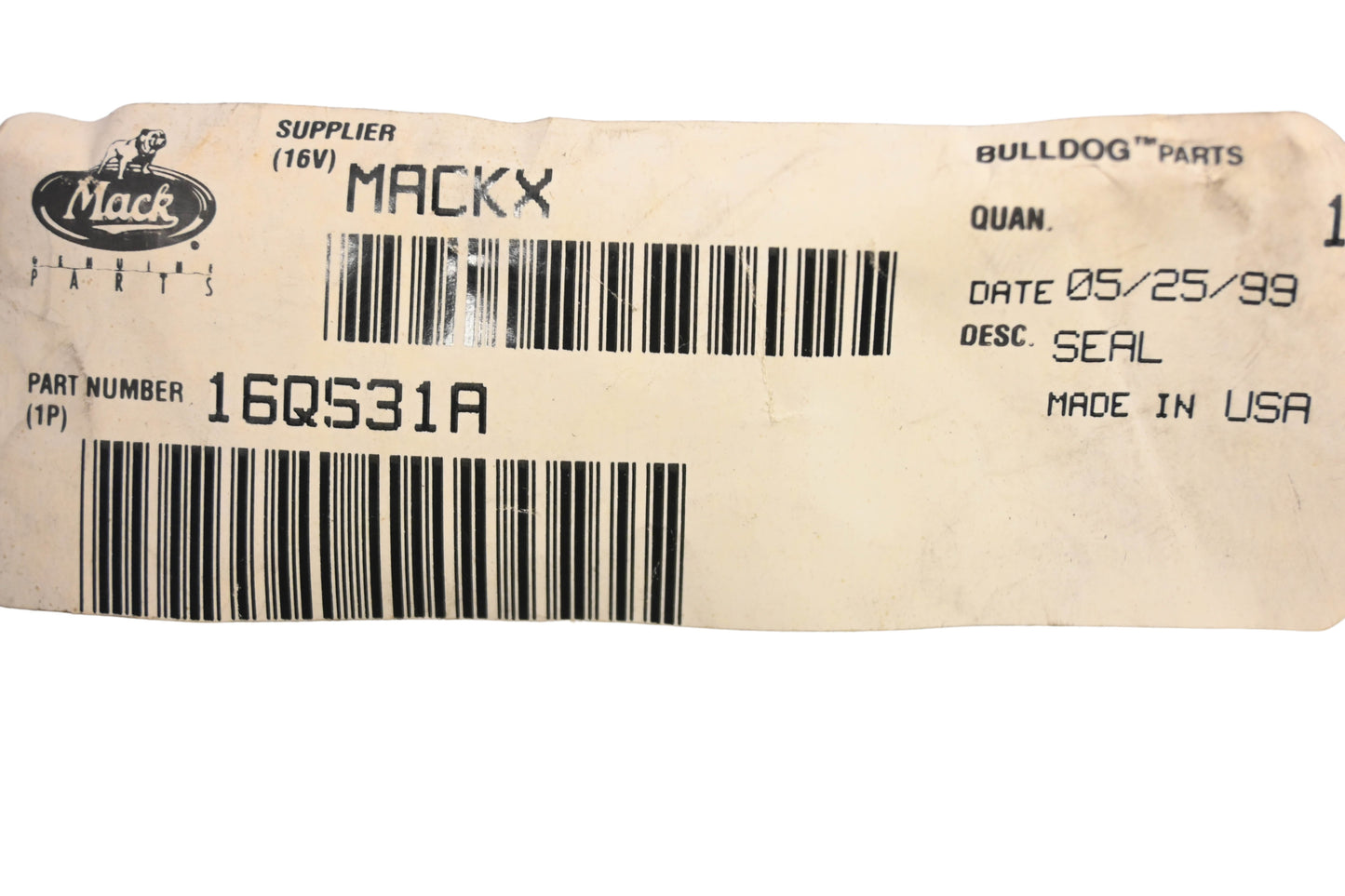 Mack 16QS31A Seal Strip 42" NOS