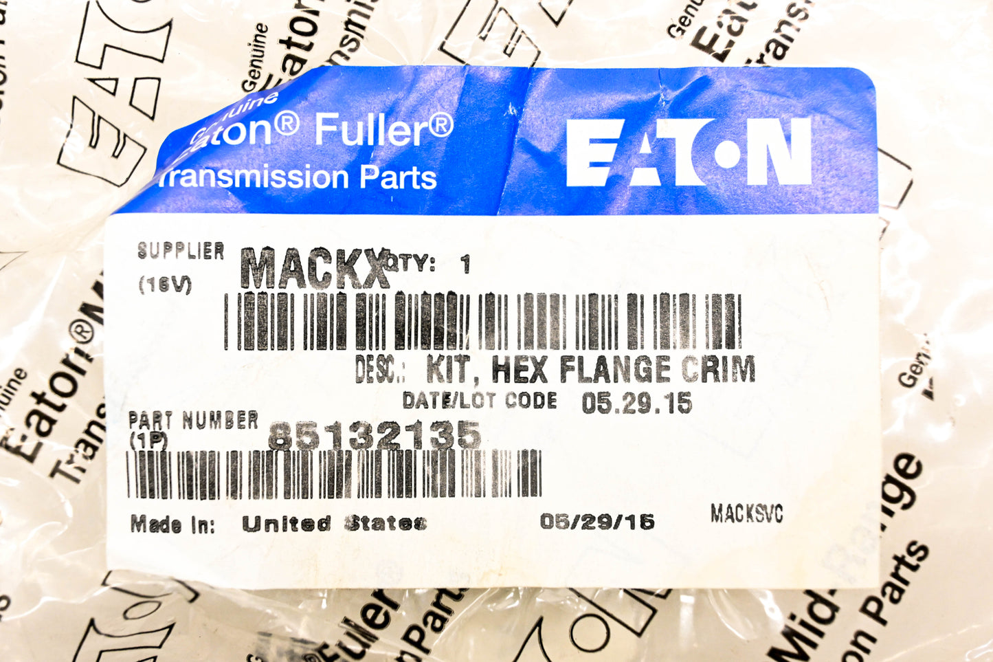 Mack 85132135 Eaton Fuller Hex Flange Nut NOS