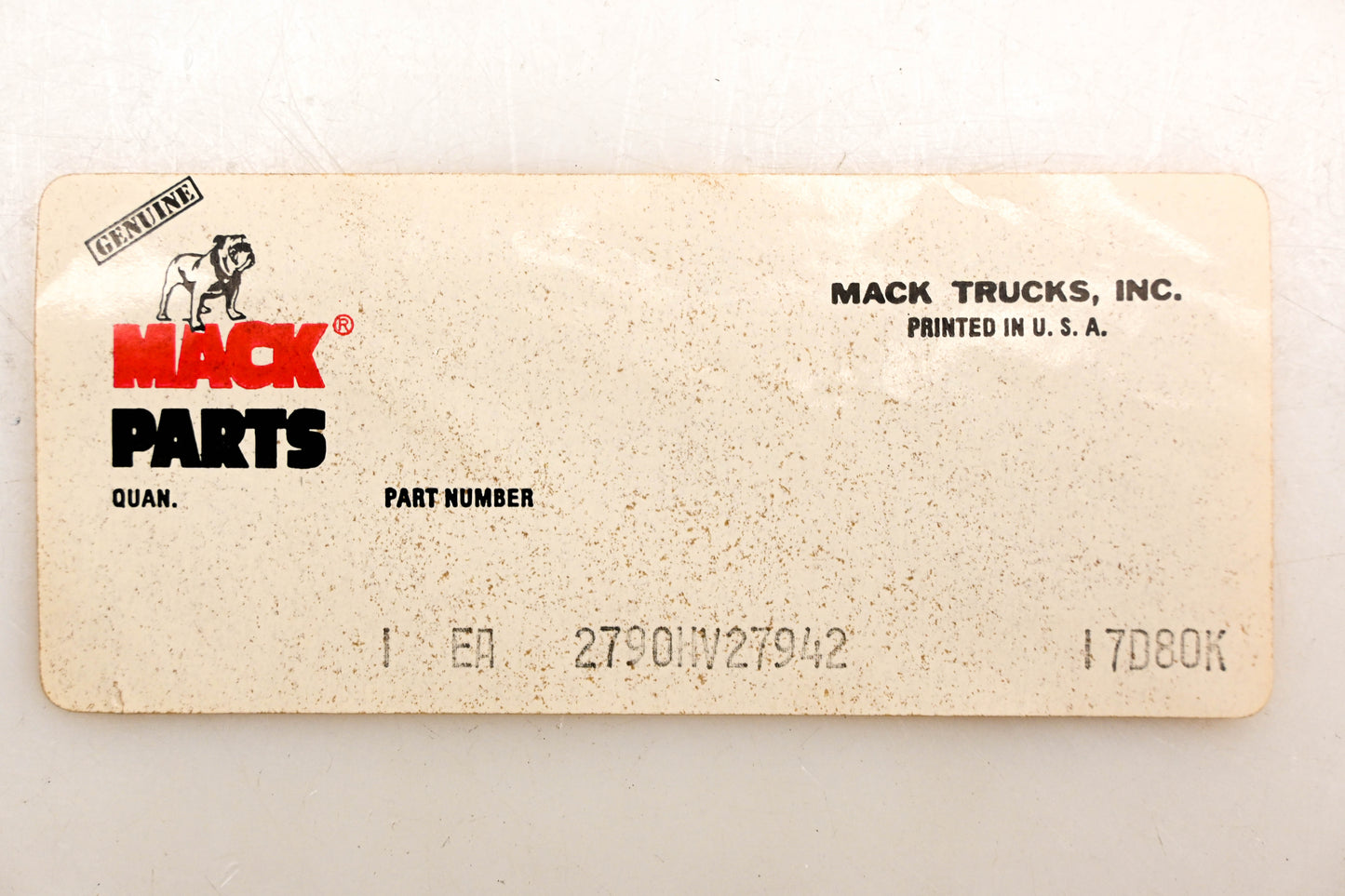 Mack 2790-HV27942 Wire NOS