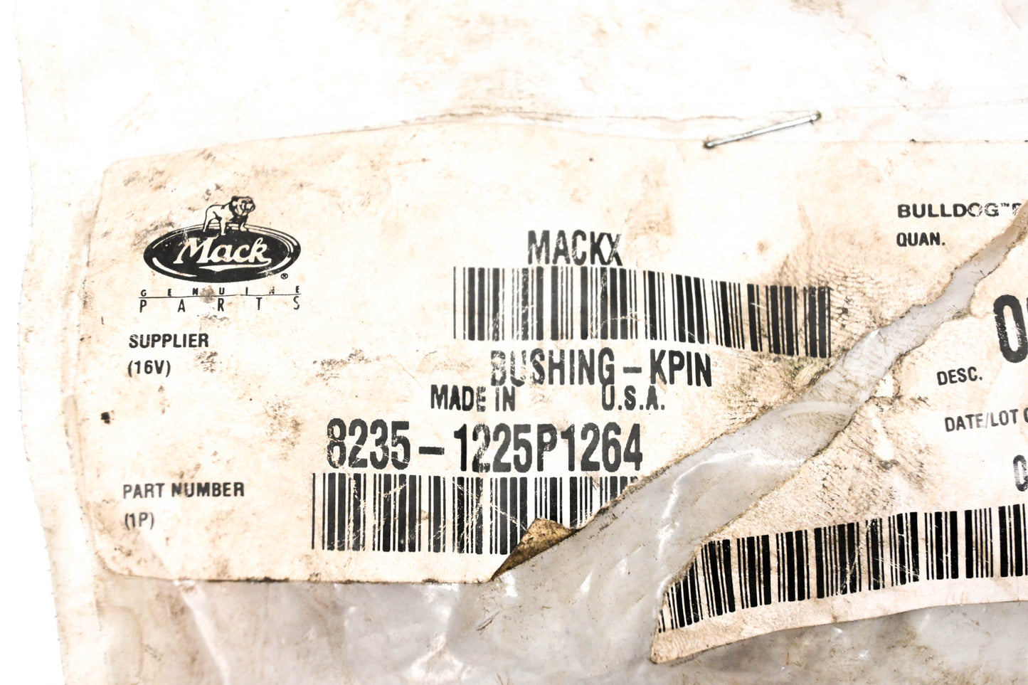 Mack 1225P1264, 8235-1225P1264 Meritor Kingpin Bushing NOS
