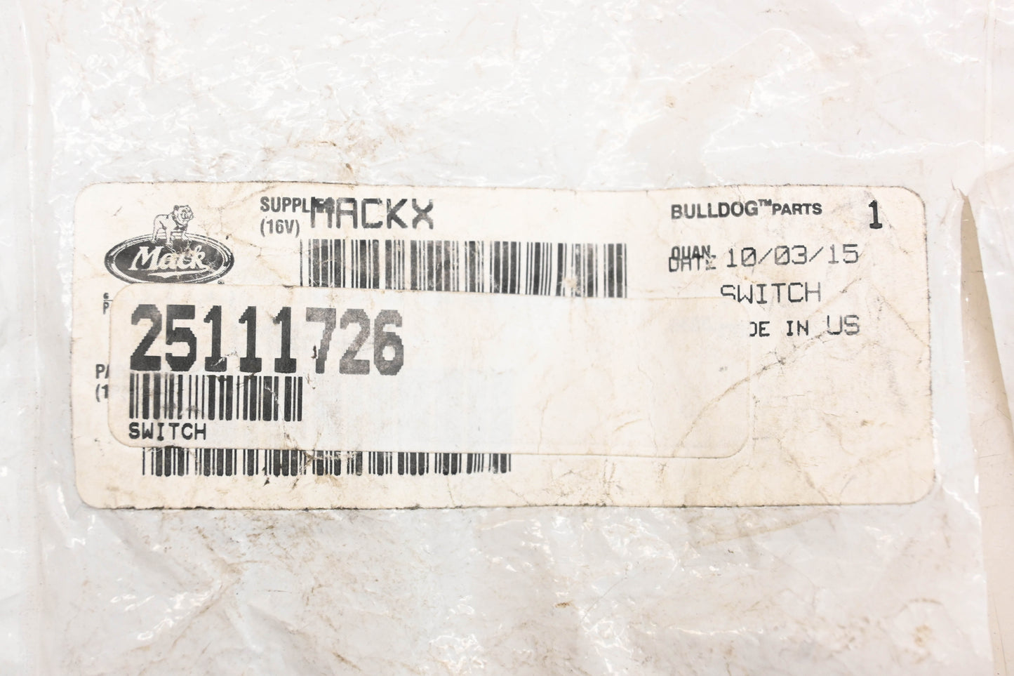 Mack 25111726 Switch NOS