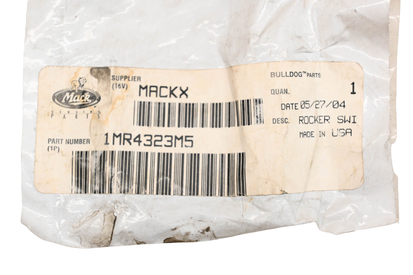 Mack 1MR4323M5 Rocker Switch NOS