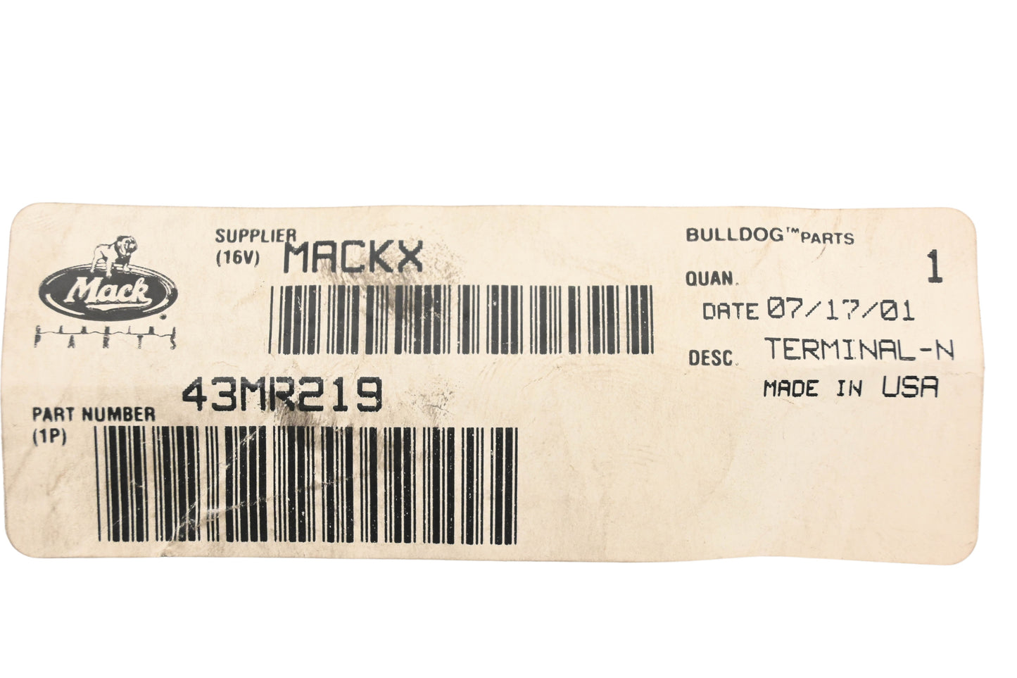 Mack 43MR219, 899-103 HHSmith Binding Post Terminal Kit NOS