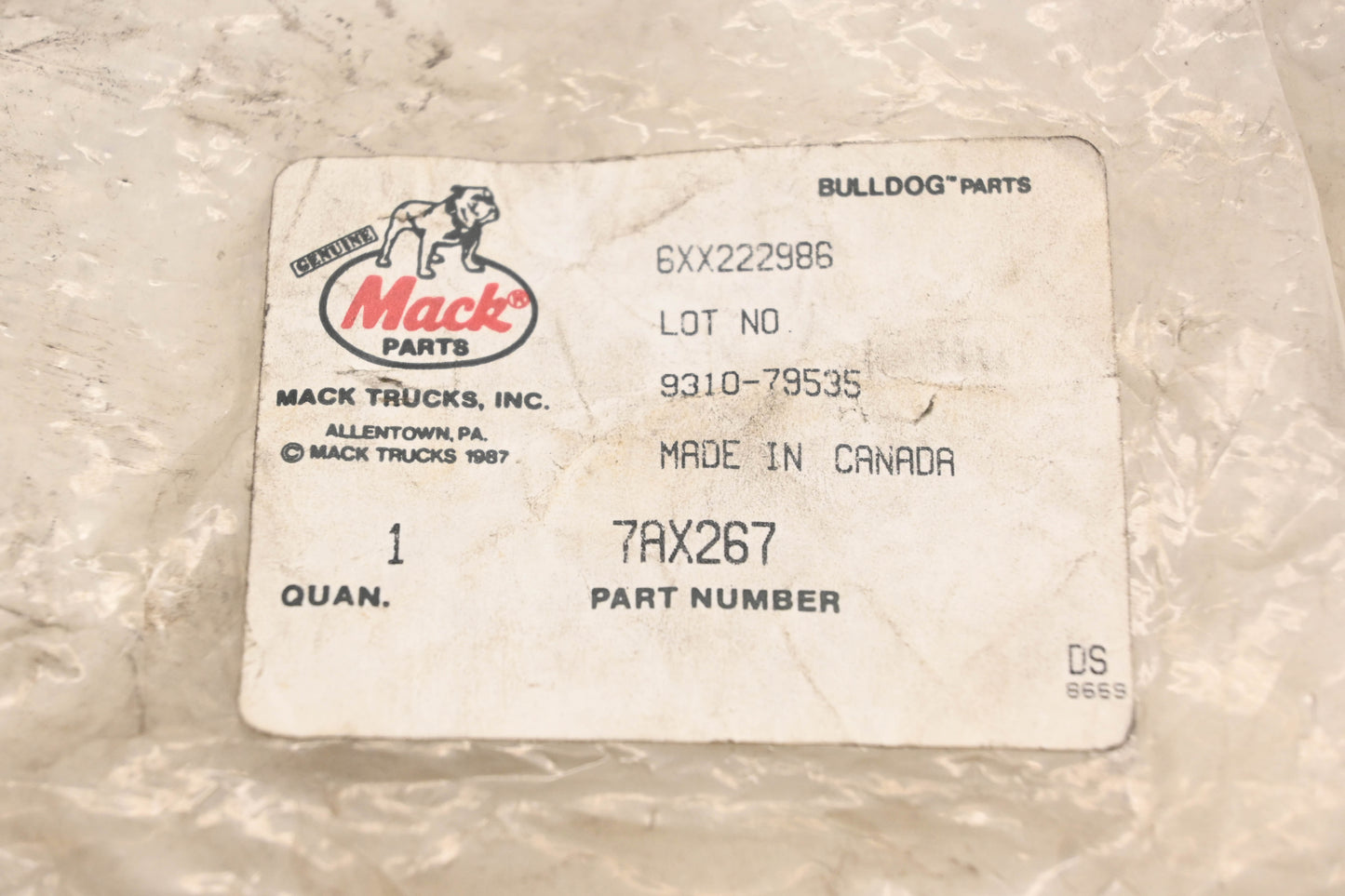 Mack 7AX267 Screw NOS