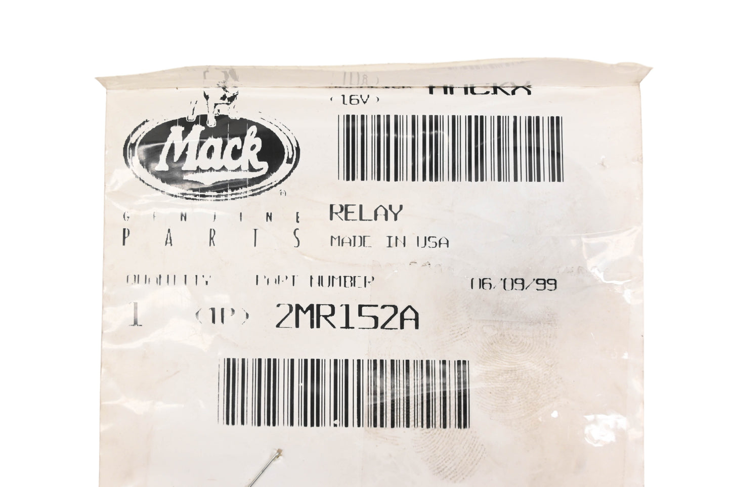 Mack 2MR152A Relay Contact NOS