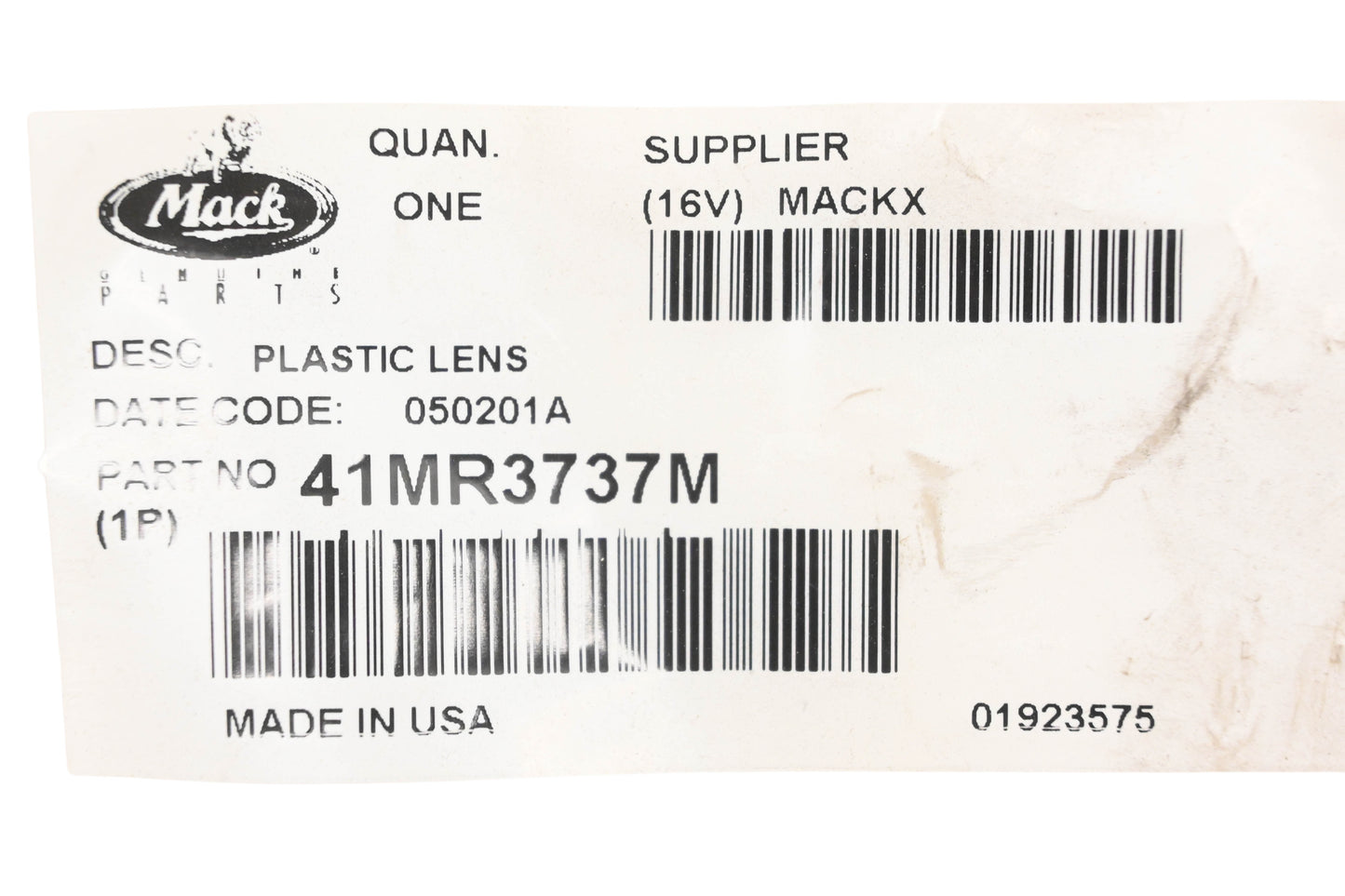 Mack 41MR3737M Socket Harness NOS