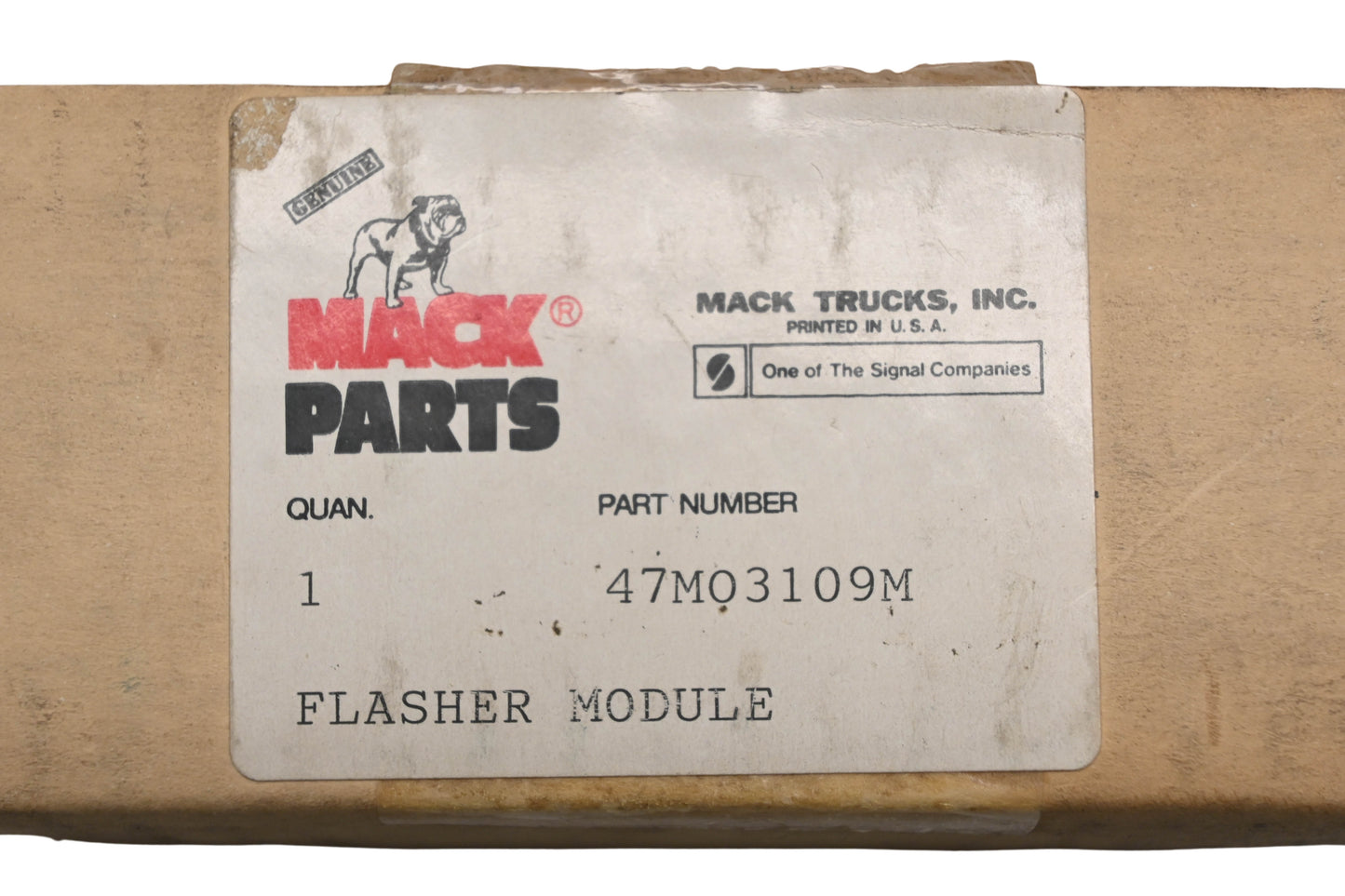 Mack 47MO3109M Turn Signal Flasher NOS