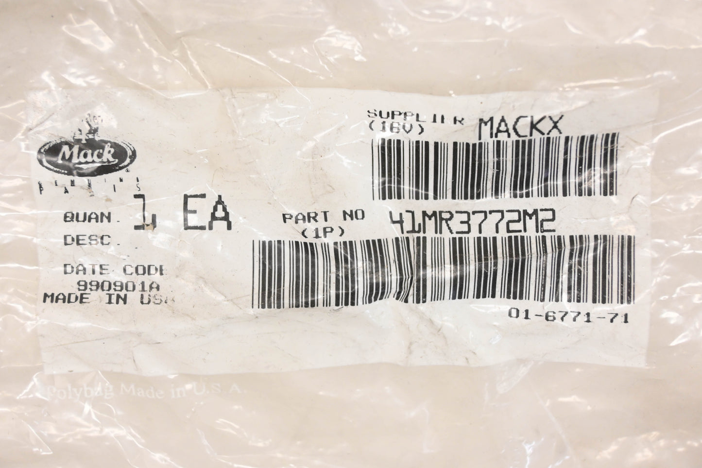 Mack 41MR3772M2 Grote Wiring Harness Kit NOS