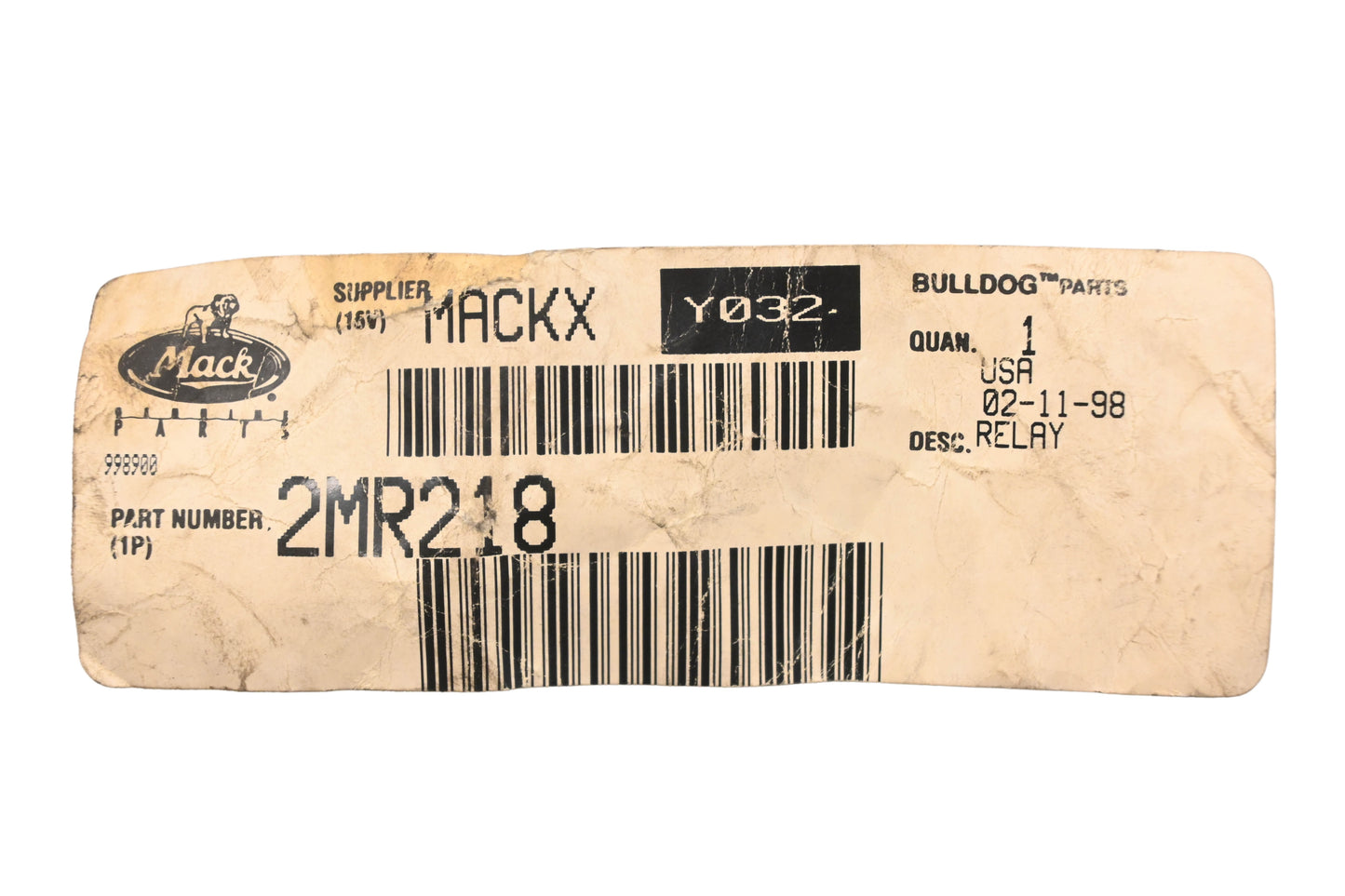 Mack 2MR218 Relay NOS