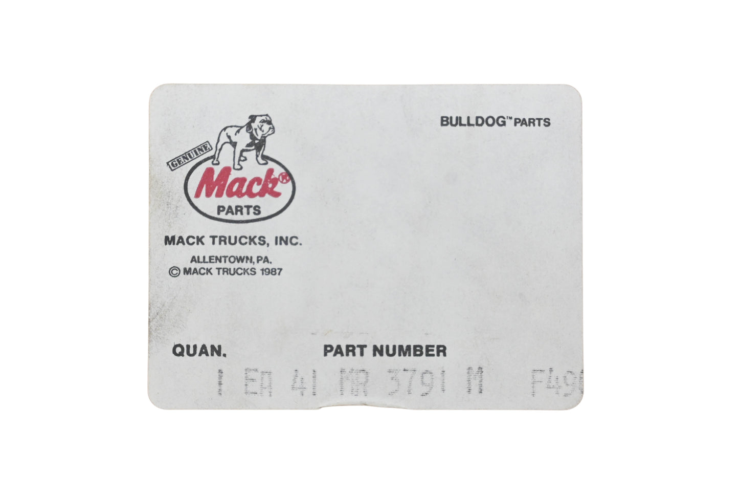 Mack 41MR3791 Wiring Harness NOS