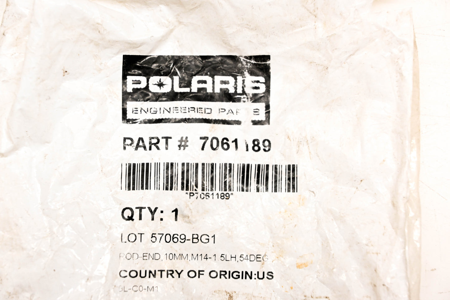 Polaris 7061189 Tie Rod End NOS