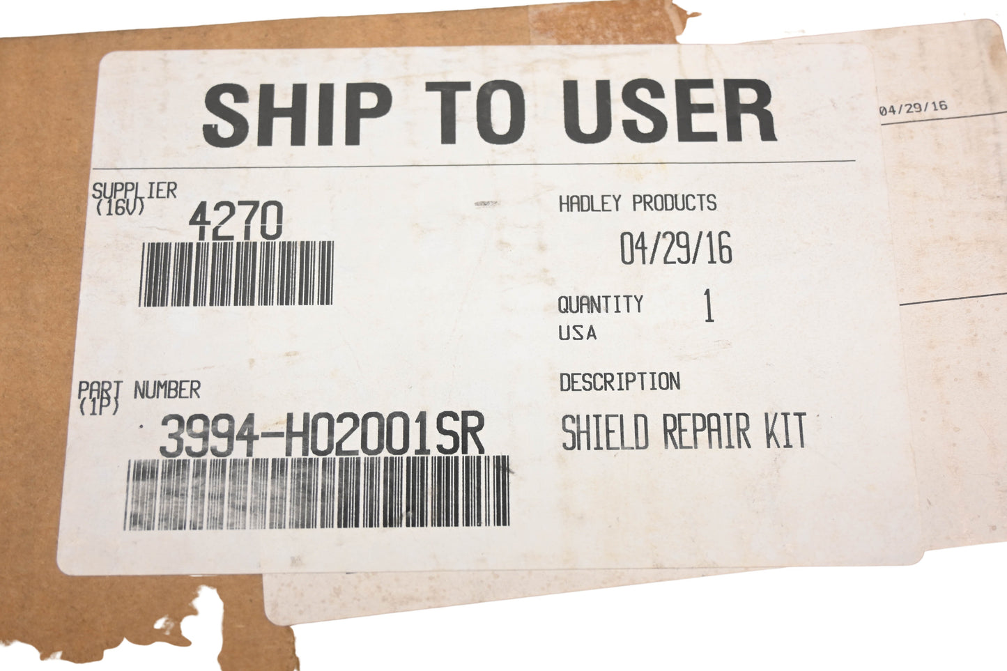 Mack 3994-H02001SR Air Horn Shield Cover Repair Kit NOS