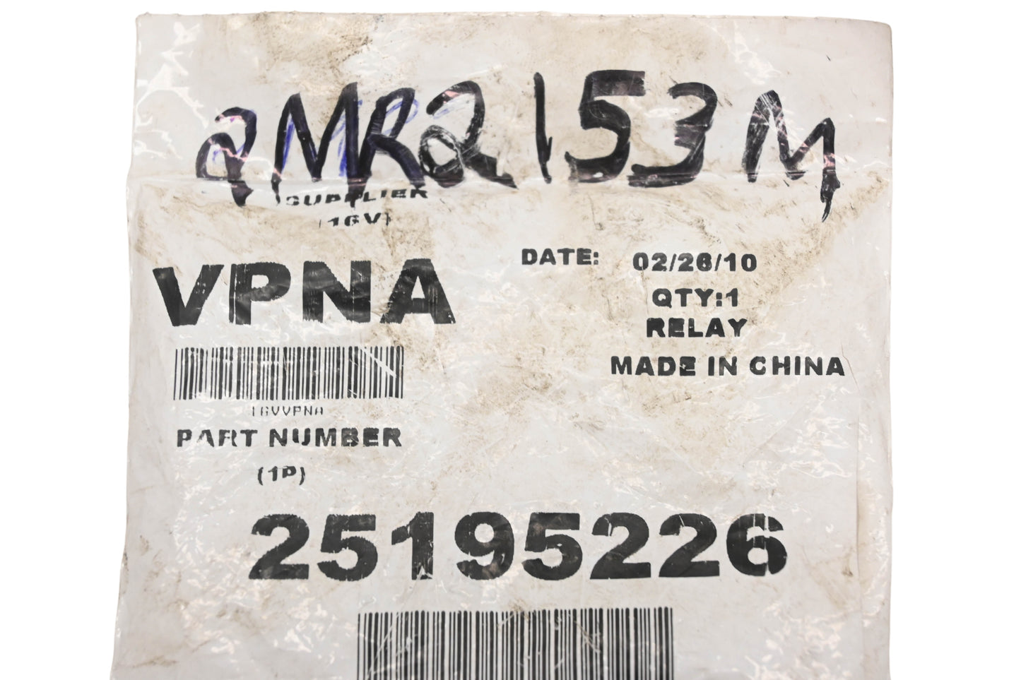 Mack 25195226, 2MR2153M Relay NOS