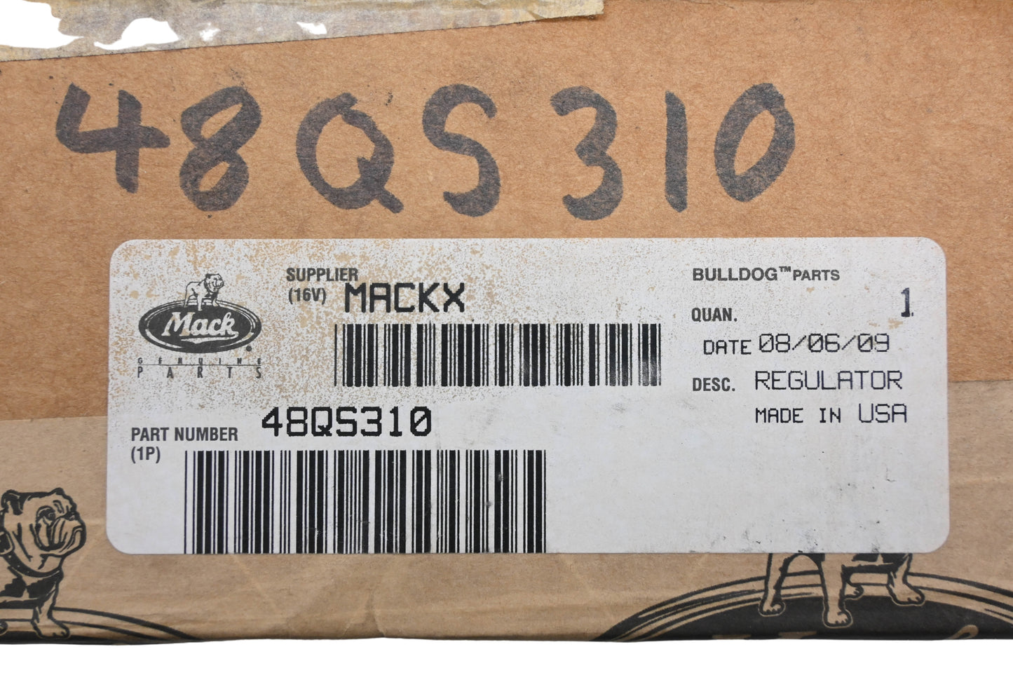 Mack 48QS310 Window Regulator NOS