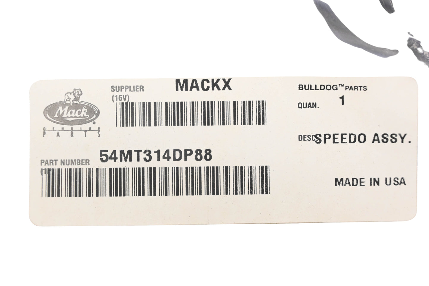 Mack 54MT314DP88, 54MT314D-P88, 25154763 Speedometer Cable Kit NOS