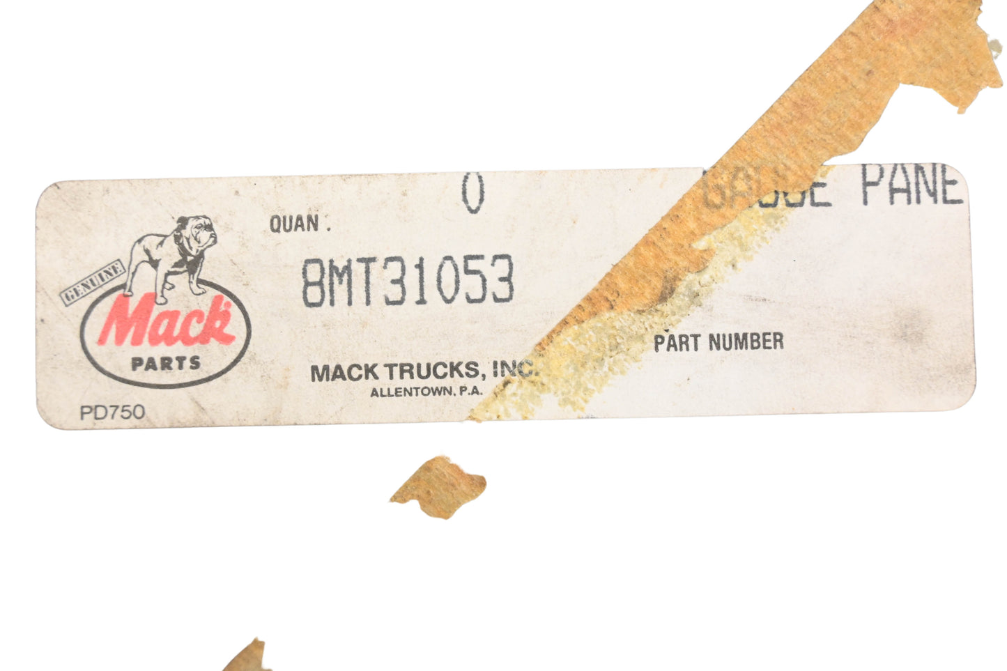 Mack 8MT31053 Gauge Panel NOS