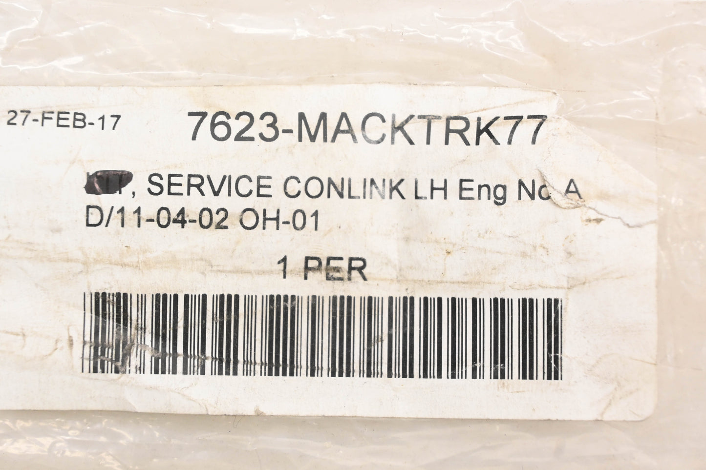 Mack 7623-MACKTRK77 Lefthand Wiper Connecting Link Arm NOS