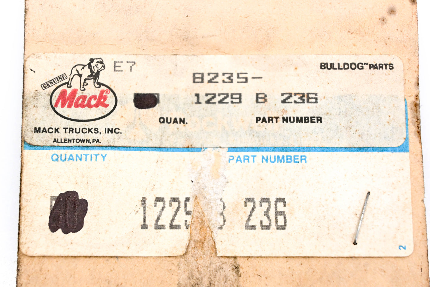 Mack 8235-1229B236 Washers Qty 3 NOS