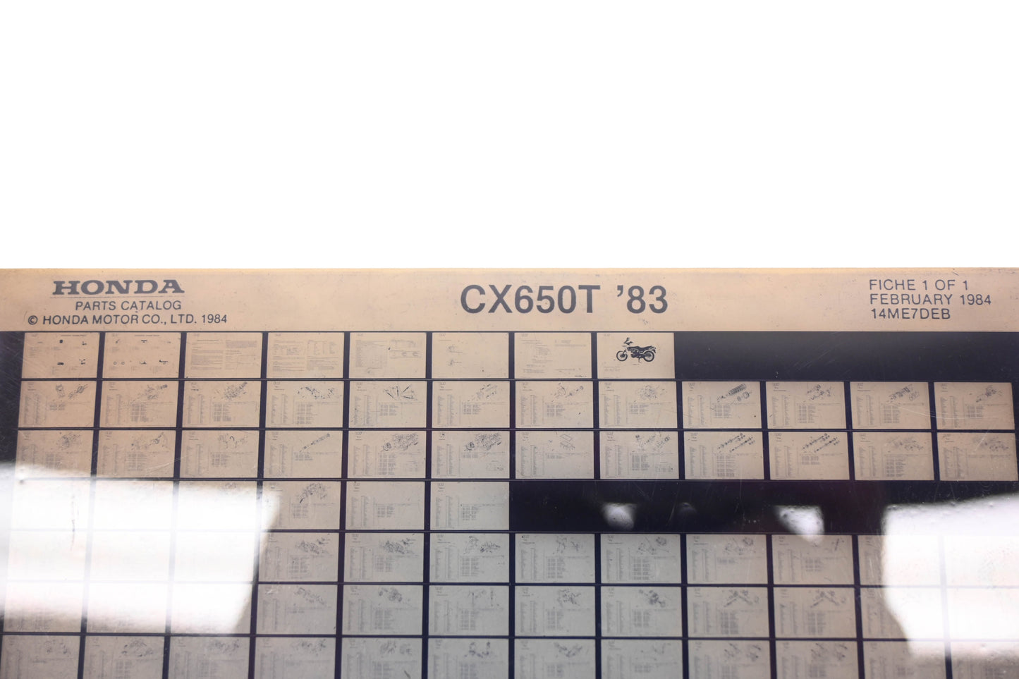 New OEM Honda 14ME7DEB 1984-86 Magna VF700C Parts List Microfiche Rev:2/1987+H100+F84:F103+F84:F105+H100+F84:F103+H100+F84:F103+F+F84:F103 NOS