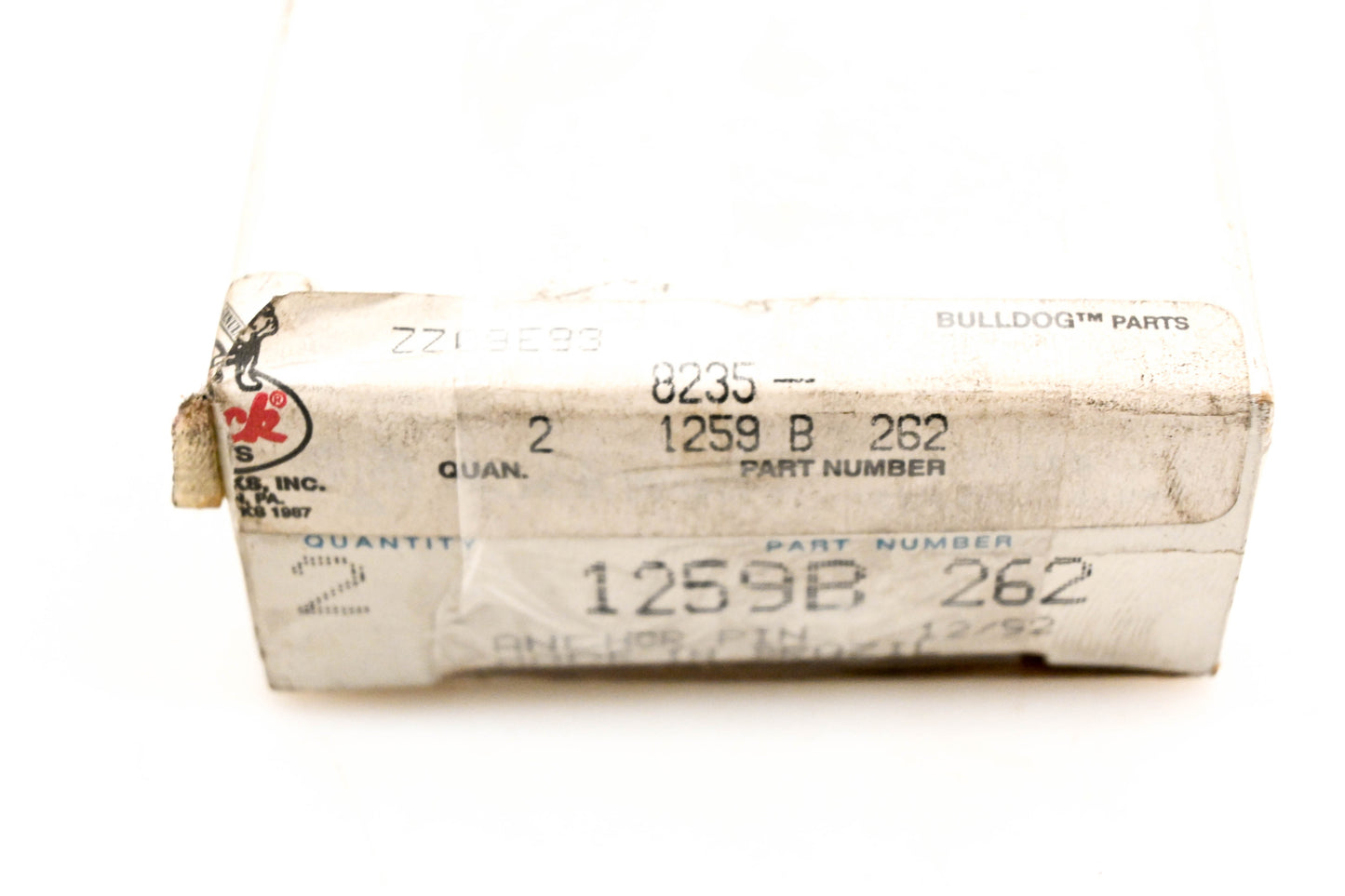 Mack 8235-1259B262, 1259B 262 Rockwell Anchor Pins Qty 2 NOS